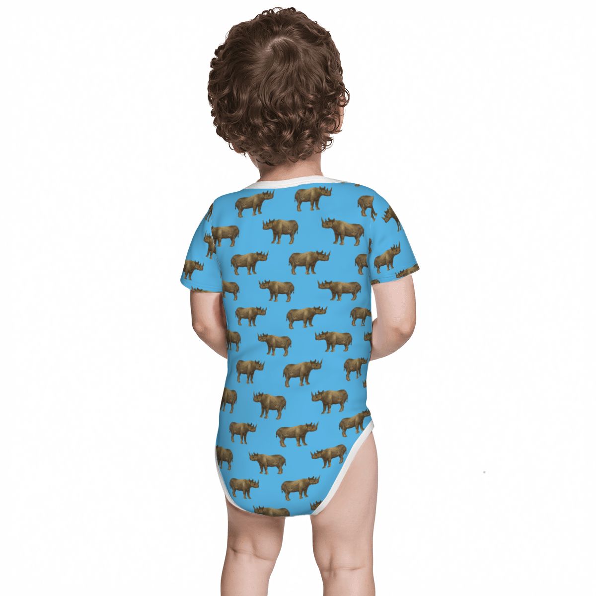 Baby Cotton Short Sleeve Onesie - RHINO