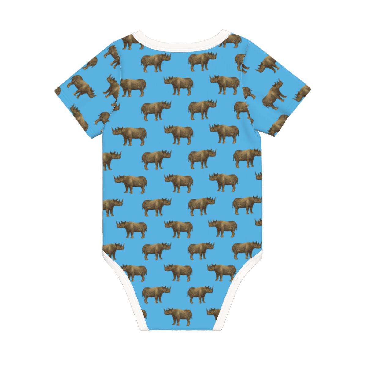 Baby Cotton Short Sleeve Onesie - RHINO