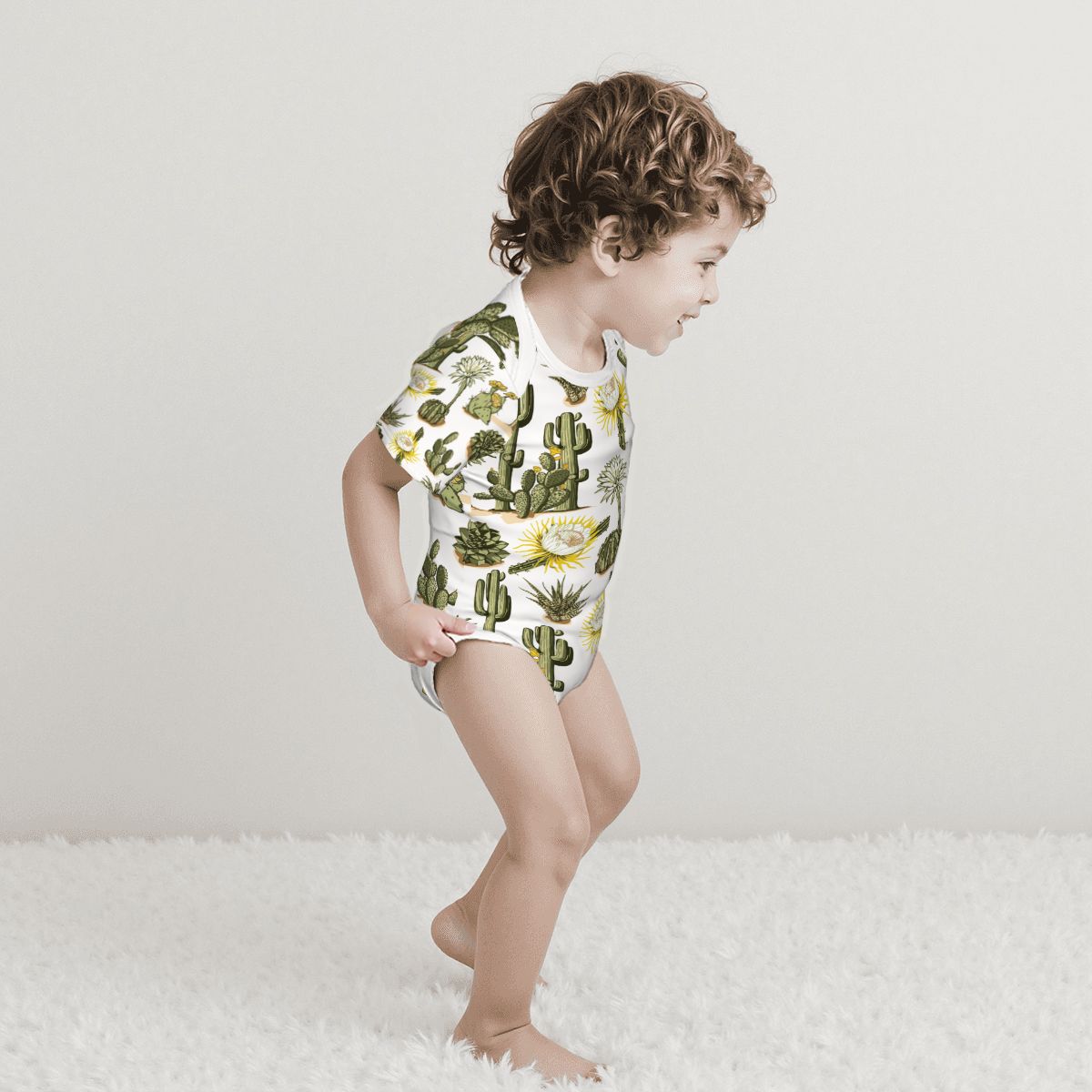 Baby Cotton Short Sleeve Onesie - Stay Sharp