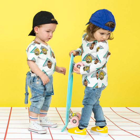 Baby Cotton Short Sleeve Onesie - Dude, I Like You
