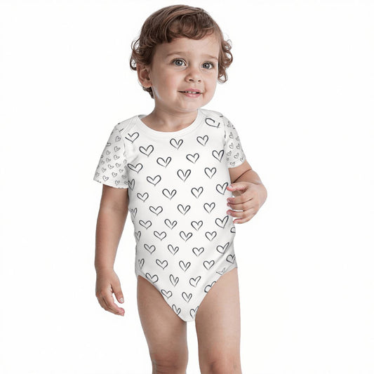 Baby Cotton Short Sleeve Onesies - Follow Your Heart