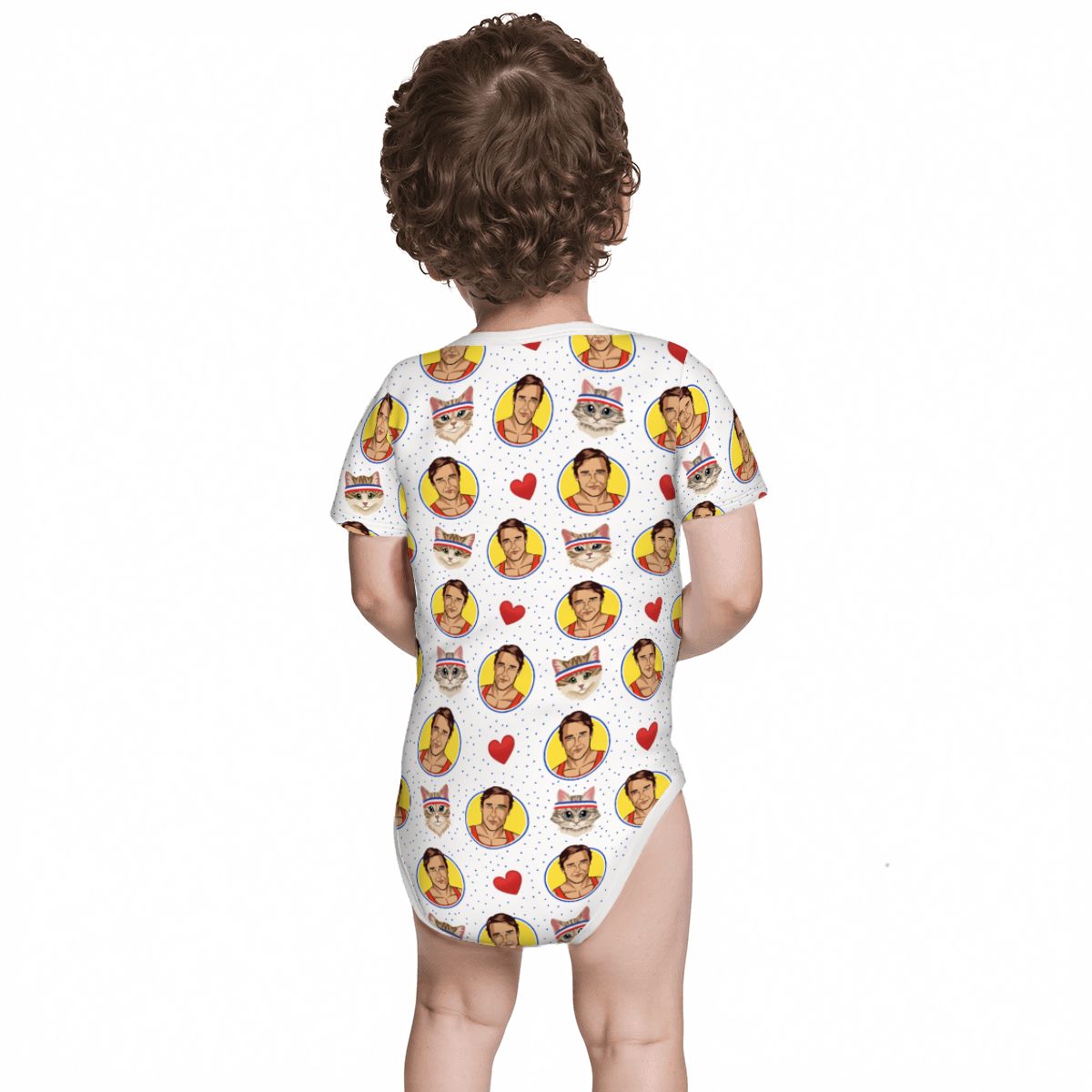 Baby Cotton Short Sleeve Onesie - ARNOLD