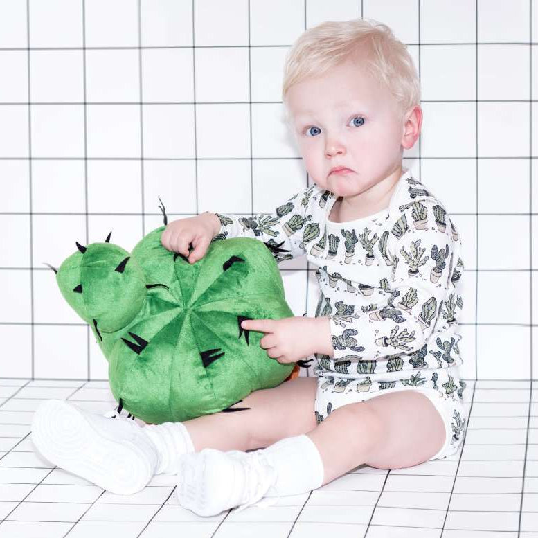 Baby Cotton Short Sleeve Onesie - Can't Touch This