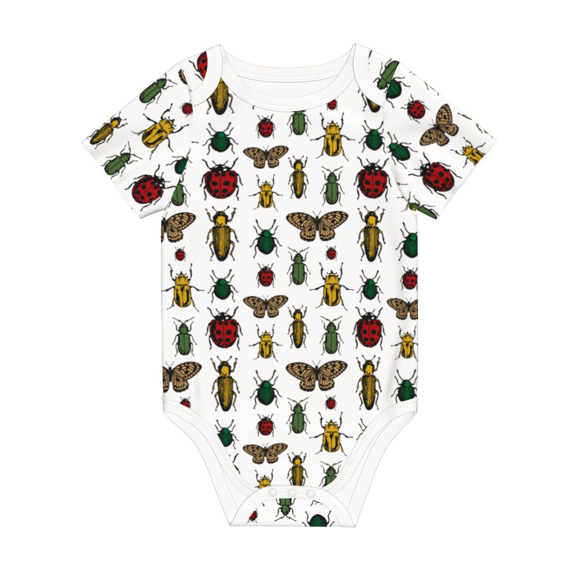 Baby Cotton Short Sleeve Onesie - BUGS