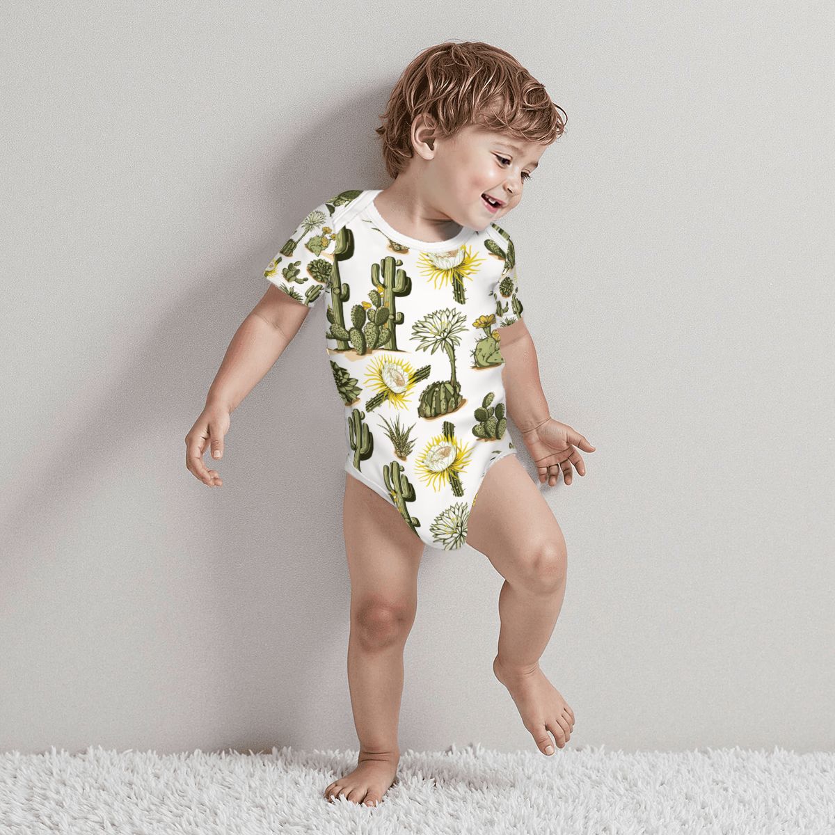 Baby Cotton Short Sleeve Onesie - Stay Sharp