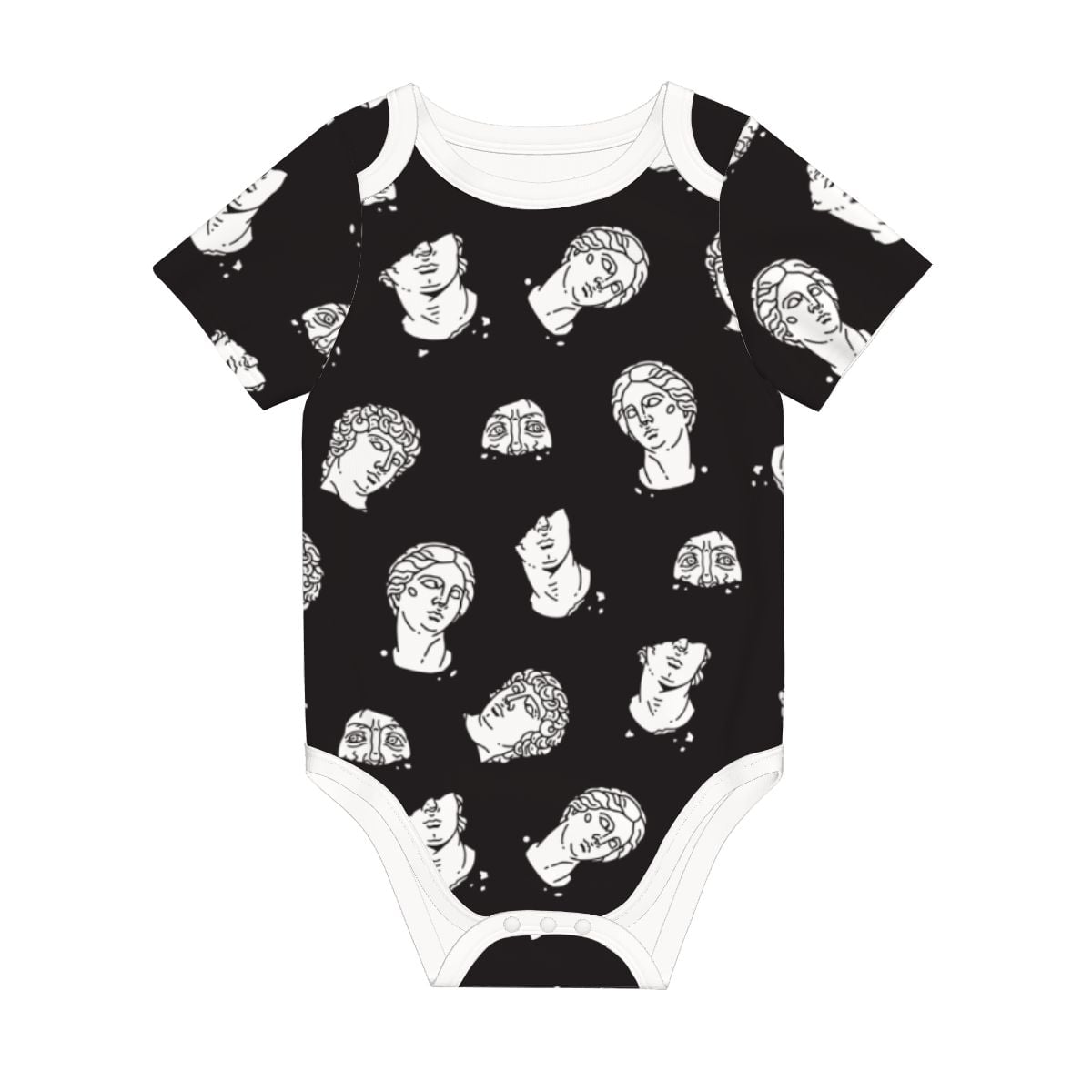 Baby Cotton Short Sleeve Onesie - STATUE