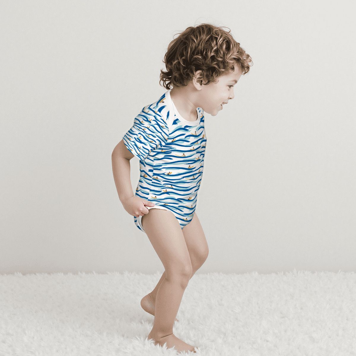 Baby Cotton Short Sleeve Onesies - Just Go With The Flow