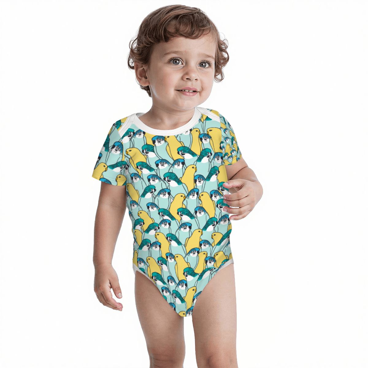 Baby Cotton Short Sleeve Onesie - No. 21