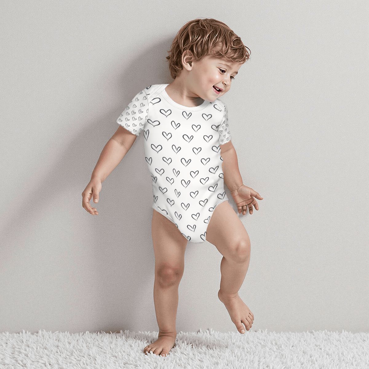 Baby Cotton Short Sleeve Onesies - Follow Your Heart