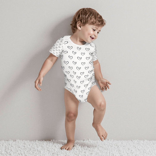 Baby Cotton Short Sleeve Onesies - Follow Your Heart