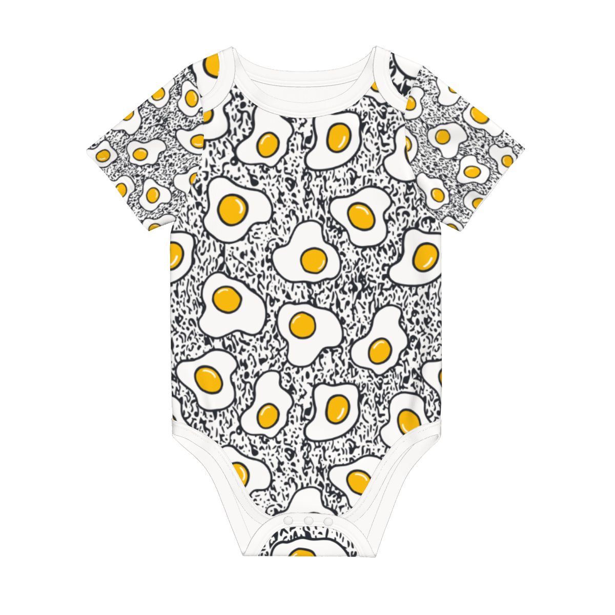 Baby Cotton Short Sleeve Onesie - EGG