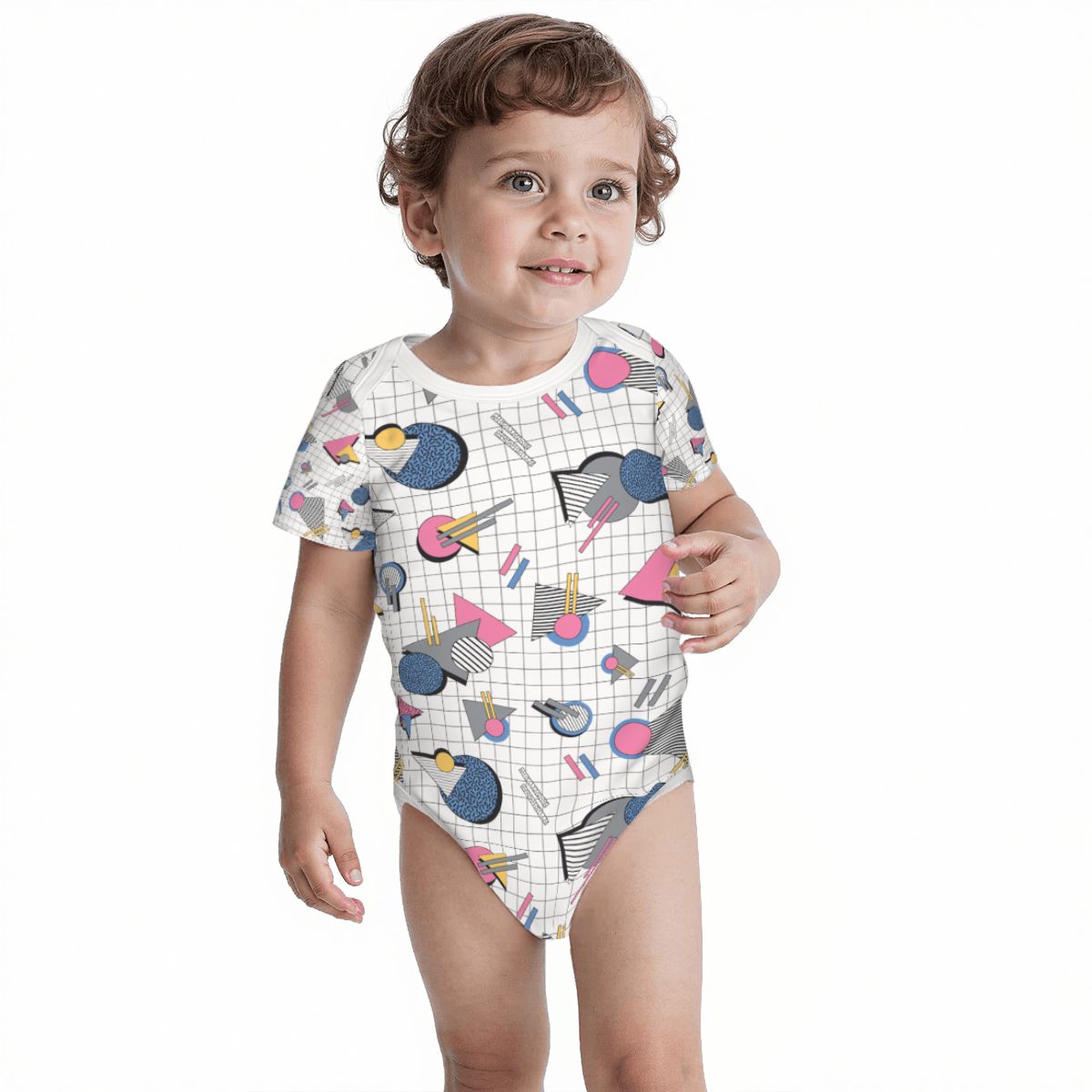Baby Cotton Short Sleeve Onesies - Fake It Till You Make It