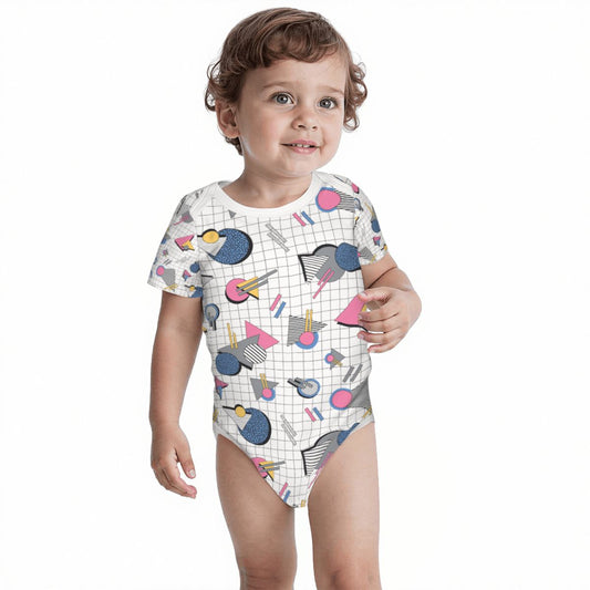 Baby Cotton Short Sleeve Onesies - Fake It Till You Make It