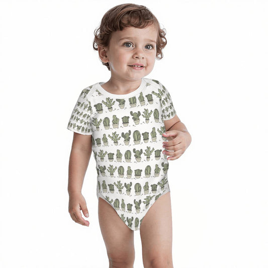 Baby Cotton Short Sleeve Onesies - Can't Touch This