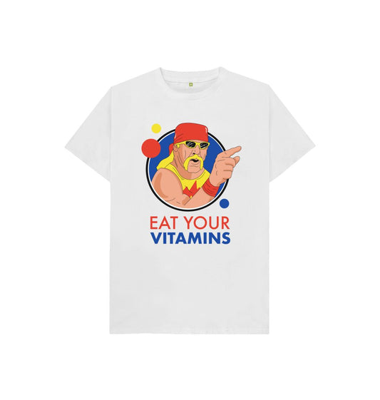 White EAT YOUR VITAMINES - T-SHIRTS