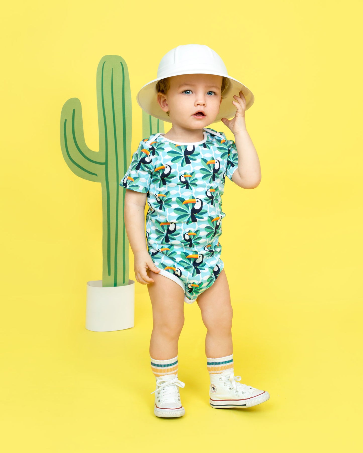 Long Sleeve Baby Bodysuit IF I CAN, TOUCAN TOO