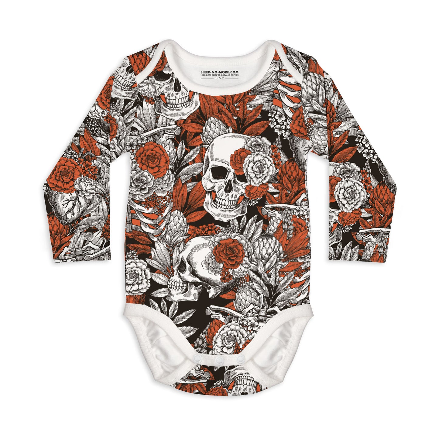 Long Sleeve Baby Bodysuit BEAUTY & LOVE