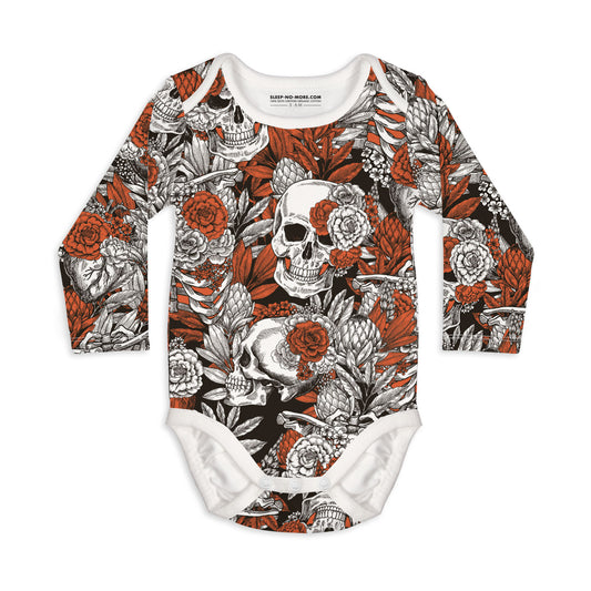 Long Sleeve Baby Bodysuit BEAUTY & LOVE