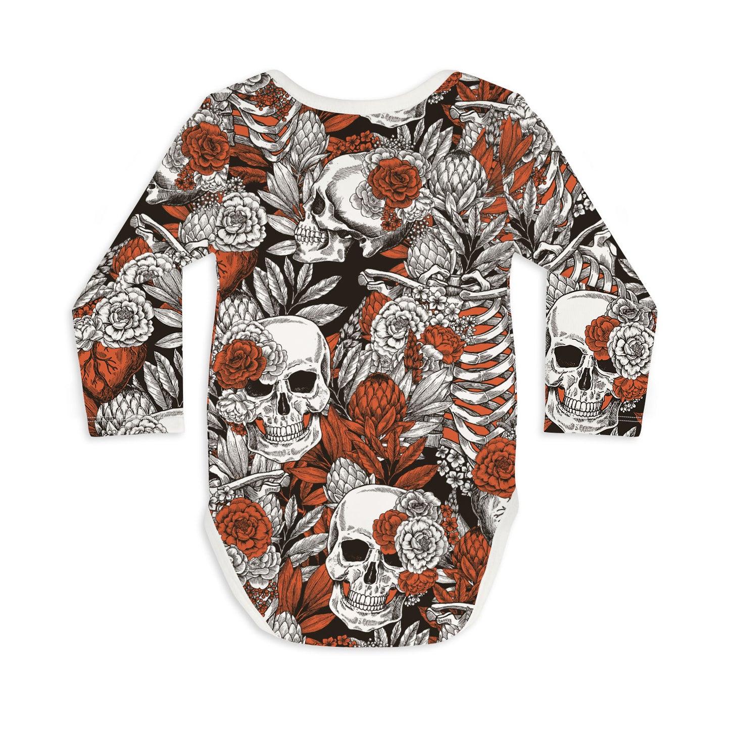 Long Sleeve Baby Bodysuit BEAUTY & LOVE