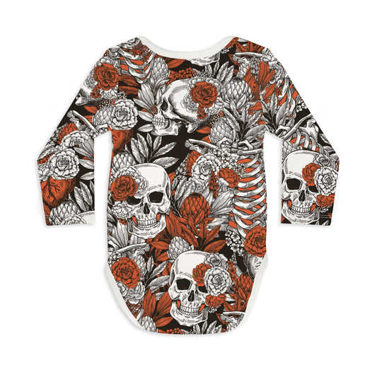 Long Sleeve Baby Bodysuit BEAUTY & LOVE