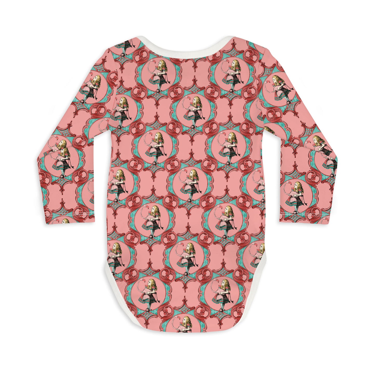 Long Sleeve Baby Bodysuit CURIOUSER AND CURIOUSER