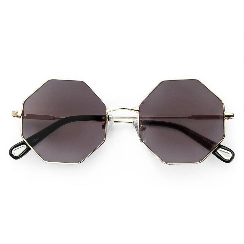 Kid Sunglasses ✦ Hexagon Black-kids sunglasses-sleep-no-more