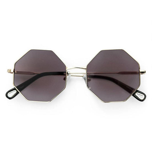 Kid Sunglasses ✦ Hexagon Black-kids sunglasses-sleep-no-more