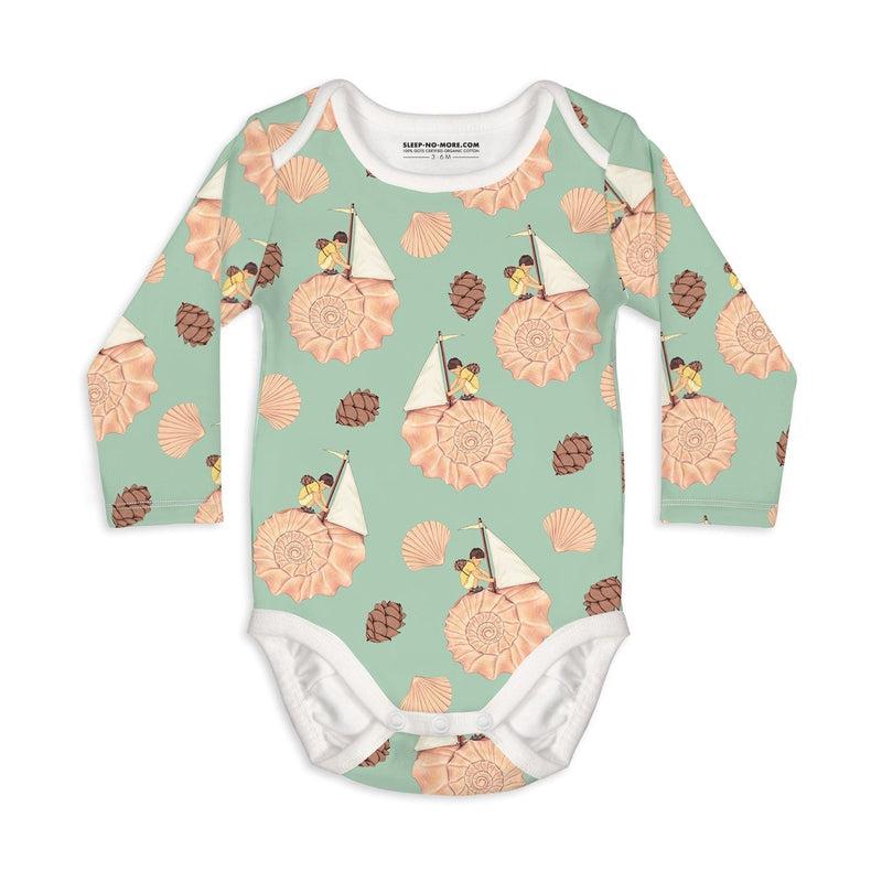 Long Sleeve Baby Bodysuit AND THE WALLS BECAME THE WORLD ALL AROUND-baby bodysuits-sleep-no-more