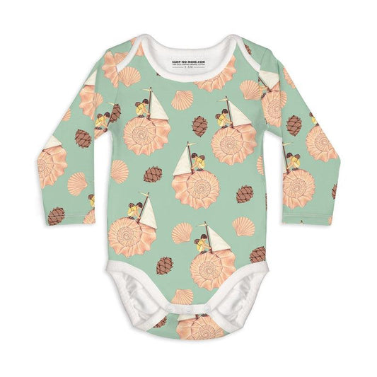 Long Sleeve Baby Bodysuit AND THE WALLS BECAME THE WORLD ALL AROUND-baby bodysuits-sleep-no-more
