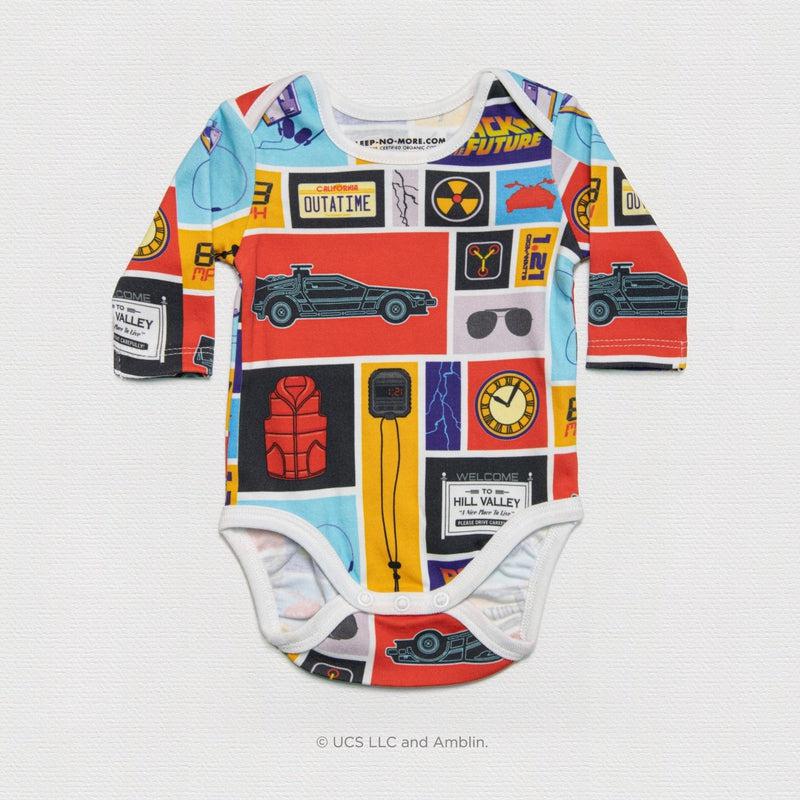 Long Sleeve Baby Bodysuit BACK TO THE FUTURE 02-baby bodysuits-sleep-no-more