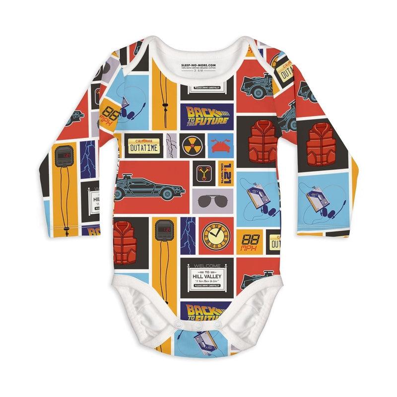 Long Sleeve Baby Bodysuit BACK TO THE FUTURE 02-baby bodysuits-sleep-no-more