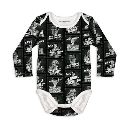 Long Sleeve Baby Bodysuit BACK TO THRILL AND CHILL YOU...-baby bodysuits-sleep-no-more