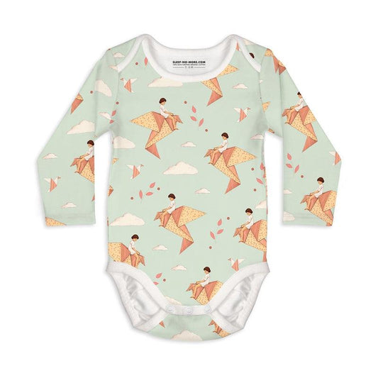 Long Sleeve Baby Bodysuit DREAMS DO COME TRUE IF ONLY WE WISHED HARD ENOUGH-baby bodysuits-sleep-no-more