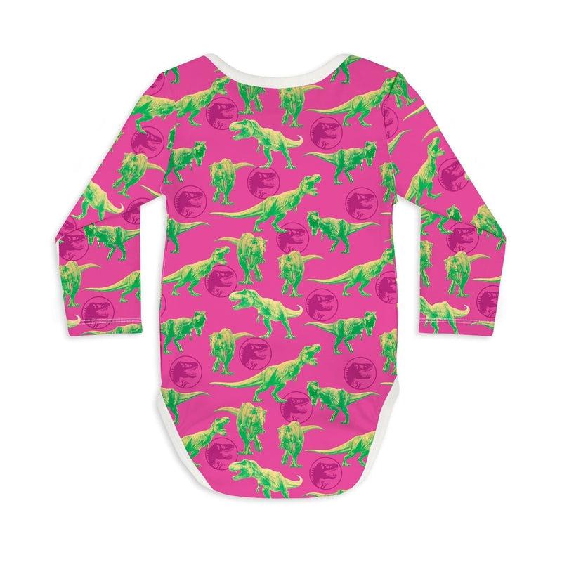 Long Sleeve Baby Bodysuit FASTER THAN A T.REX-baby bodysuits-sleep-no-more
