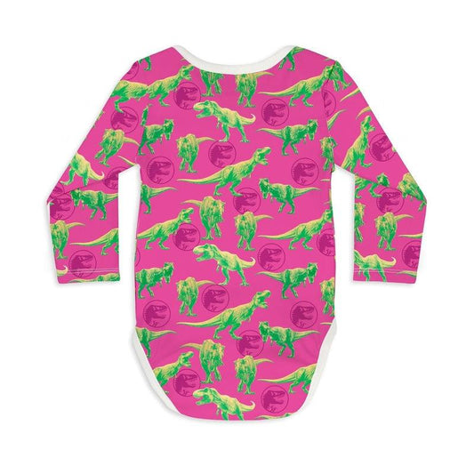 Long Sleeve Baby Bodysuit FASTER THAN A T.REX-baby bodysuits-sleep-no-more