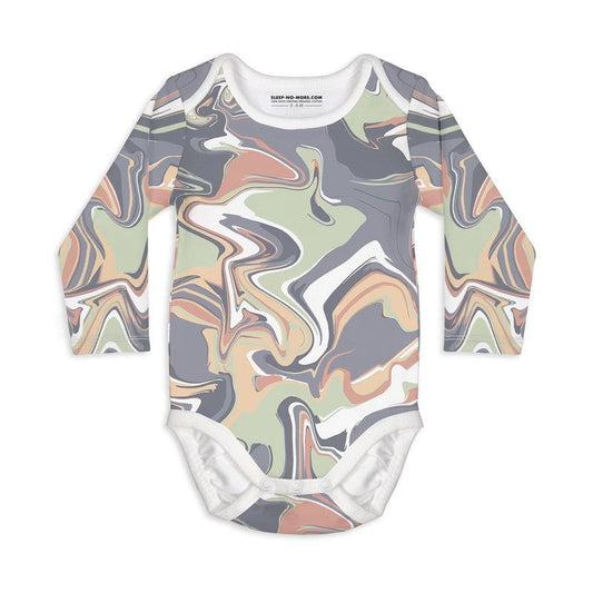 Long Sleeve Baby Bodysuit I LOST MY MARBLES-baby bodysuits-sleep-no-more