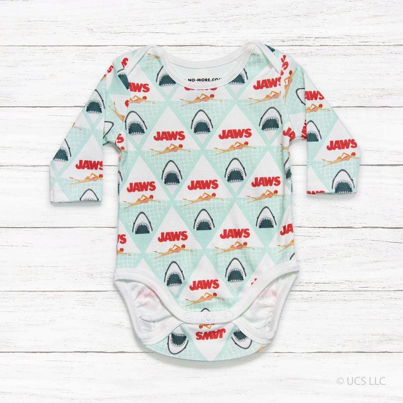 Long Sleeve Baby Bodysuit JAWS 01-baby romper-sleep-no-more