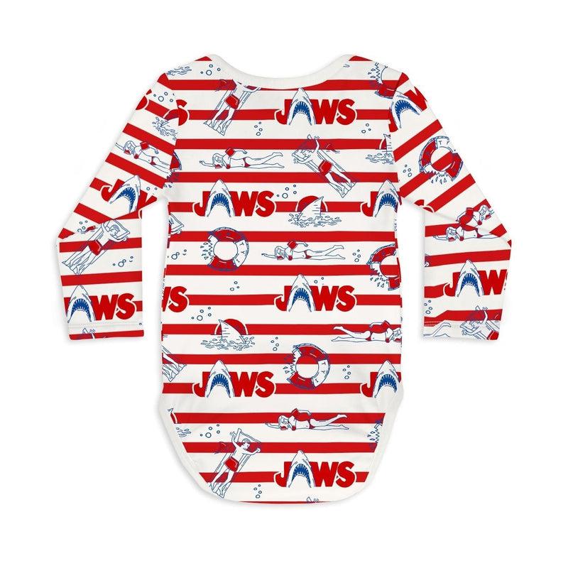 Long Sleeve Baby Bodysuit JAWS 04-baby romper-sleep-no-more