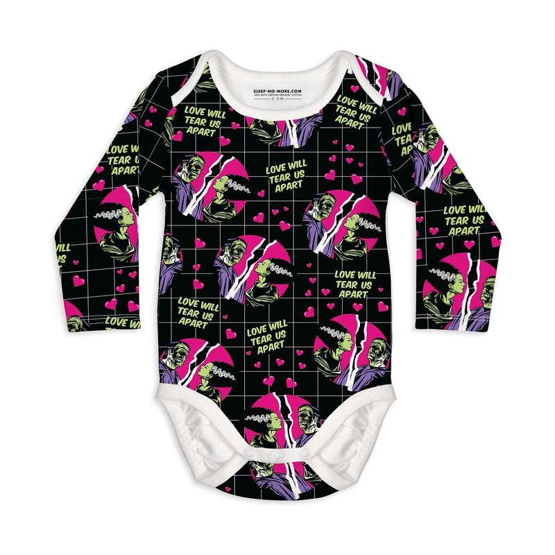 Long Sleeve Baby Bodysuit LOVE WILL TEAR US APART-baby romper-sleep-no-more