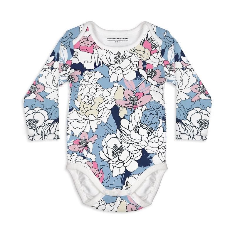 Long Sleeve Baby Bodysuit NAMASTE IN BED-baby romper-sleep-no-more