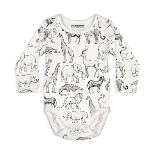 Long Sleeve Baby Bodysuit TAKE A WALK ON THE WILD SIDE-baby romper-sleep-no-more
