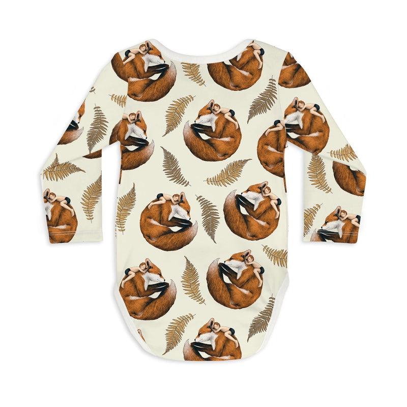 Long Sleeve Baby Bodysuit THE EYES ARE BLIND, ONE MUST LOOK WITH THE HEART-Baby Bodysuits-sleep-no-more