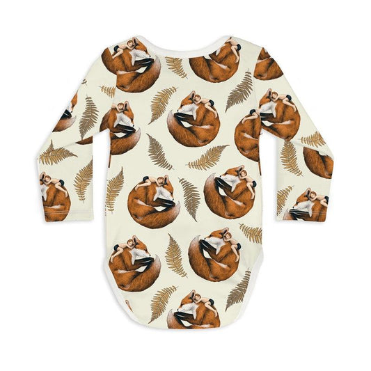 Long Sleeve Baby Bodysuit THE EYES ARE BLIND, ONE MUST LOOK WITH THE HEART-Baby Bodysuits-sleep-no-more