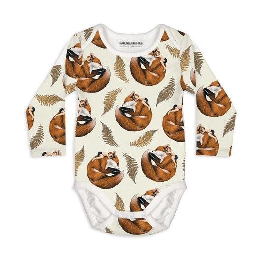 Long Sleeve Baby Bodysuit THE EYES ARE BLIND, ONE MUST LOOK WITH THE HEART-Baby Bodysuits-sleep-no-more