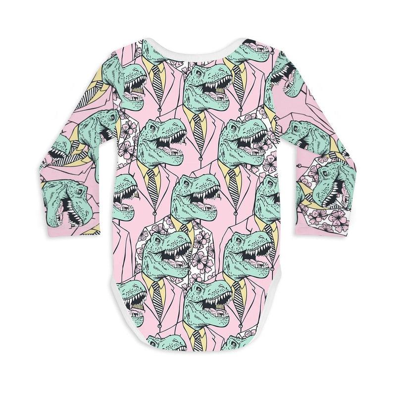 Long Sleeve Baby Bodysuit WHAT HAPPENS IN VEGAS-Baby Bodysuits-sleep-no-more