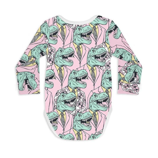 Long Sleeve Baby Bodysuit WHAT HAPPENS IN VEGAS-Baby Bodysuits-sleep-no-more