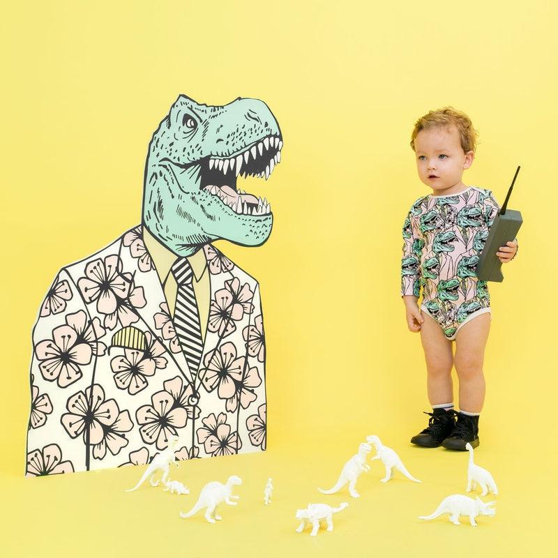 Long Sleeve Baby Bodysuit WHAT HAPPENS IN VEGAS-Baby Bodysuits-sleep-no-more
