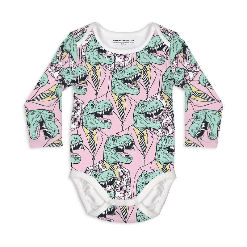 Long Sleeve Baby Bodysuit WHAT HAPPENS IN VEGAS-Baby Bodysuits-sleep-no-more