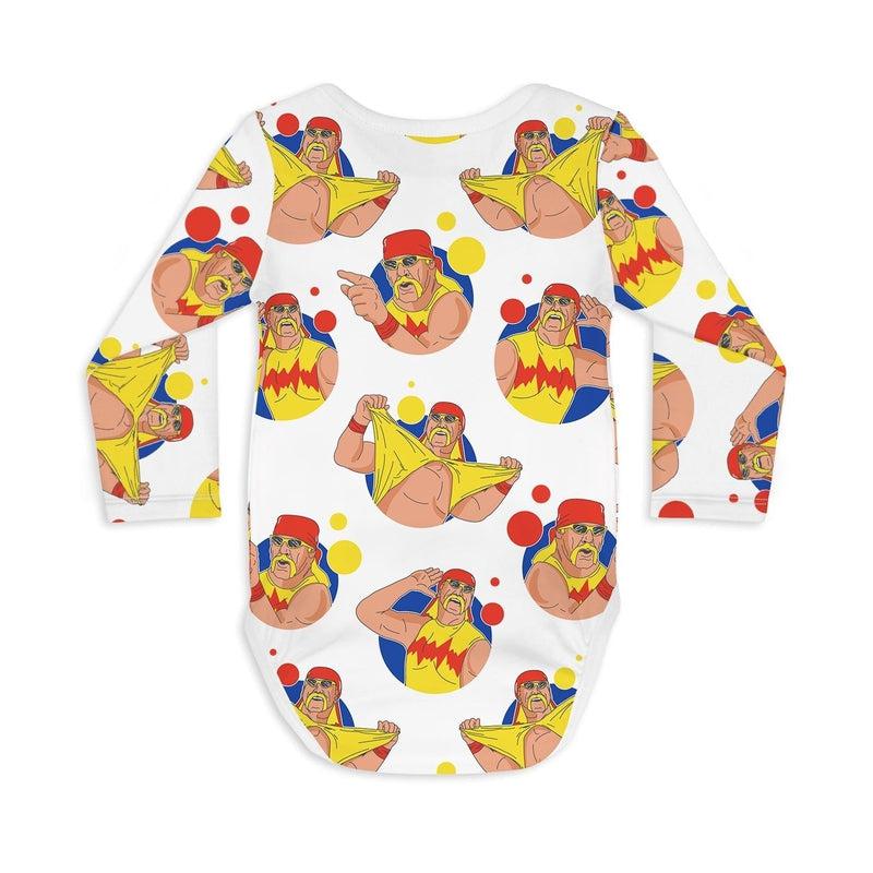 Long Sleeve Baby Bodysuit WHATCHA GONNA DO-Baby Bodysuits-sleep-no-more