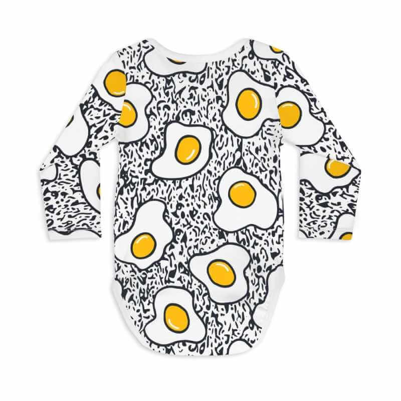 Long Sleeve Baby Bodysuit YOU ARE MY SUNNY SIDE UP-Baby Bodysuits-sleep-no-more